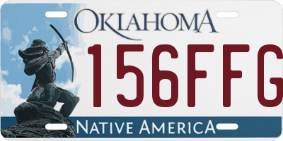 OK license plate 156FFG