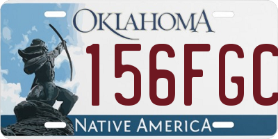 OK license plate 156FGC
