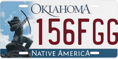 OK license plate 156FGG