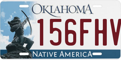 OK license plate 156FHV