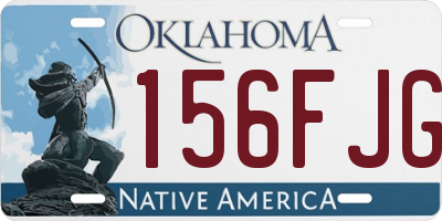 OK license plate 156FJG