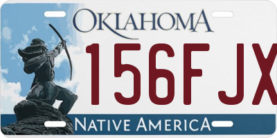 OK license plate 156FJX