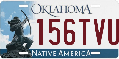 OK license plate 156TVU
