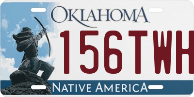 OK license plate 156TWH