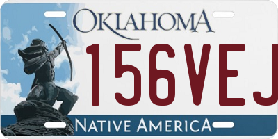 OK license plate 156VEJ