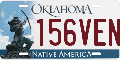 OK license plate 156VEN