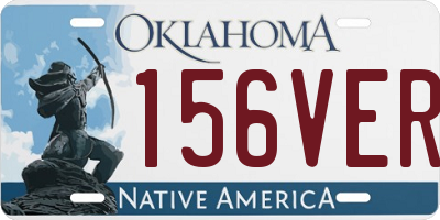OK license plate 156VER