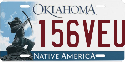 OK license plate 156VEU