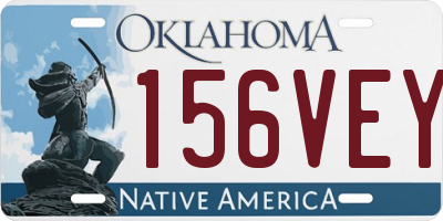 OK license plate 156VEY