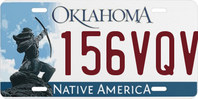 OK license plate 156VQV