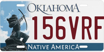 OK license plate 156VRF