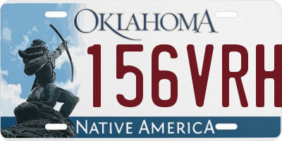 OK license plate 156VRH