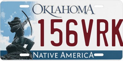 OK license plate 156VRK