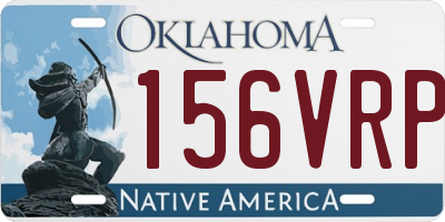 OK license plate 156VRP
