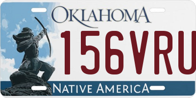 OK license plate 156VRU