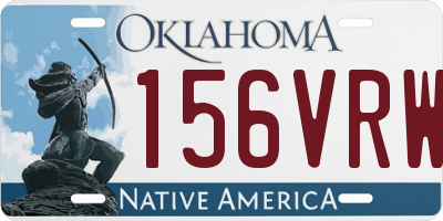 OK license plate 156VRW