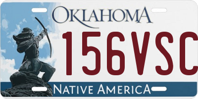 OK license plate 156VSC