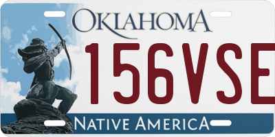 OK license plate 156VSE