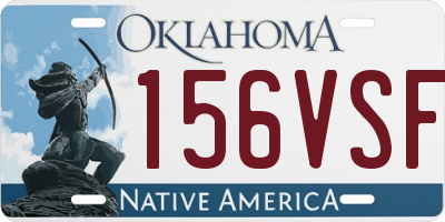 OK license plate 156VSF