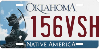 OK license plate 156VSH