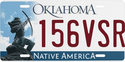 OK license plate 156VSR