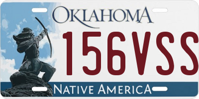 OK license plate 156VSS