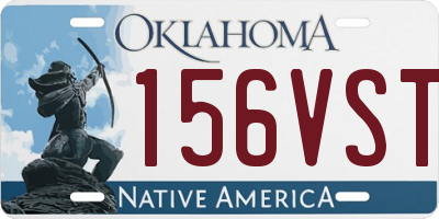 OK license plate 156VST