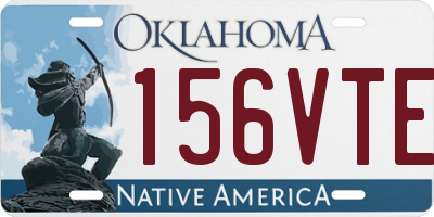 OK license plate 156VTE