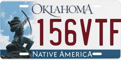 OK license plate 156VTF