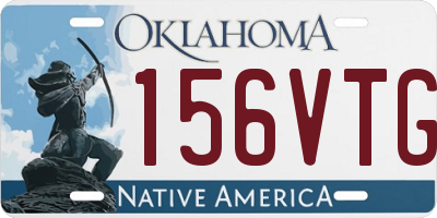 OK license plate 156VTG