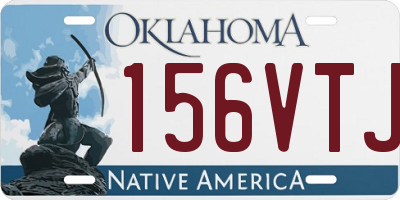 OK license plate 156VTJ