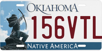 OK license plate 156VTL