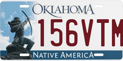 OK license plate 156VTM