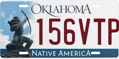 OK license plate 156VTP