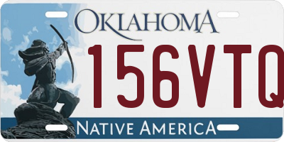 OK license plate 156VTQ