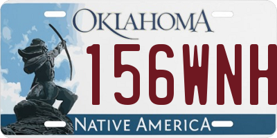 OK license plate 156WNH