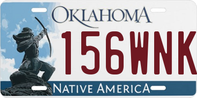 OK license plate 156WNK