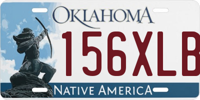 OK license plate 156XLB