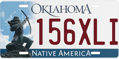 OK license plate 156XLI