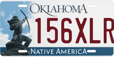 OK license plate 156XLR