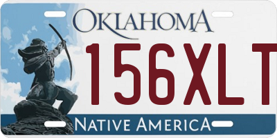 OK license plate 156XLT