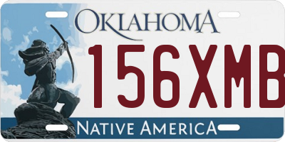 OK license plate 156XMB