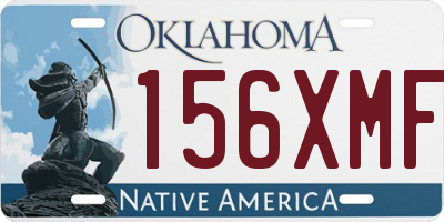 OK license plate 156XMF