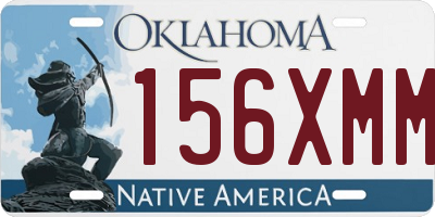 OK license plate 156XMM