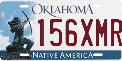OK license plate 156XMR