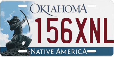 OK license plate 156XNL