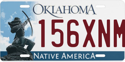 OK license plate 156XNM