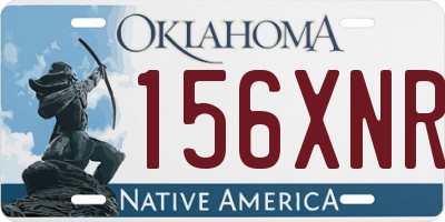 OK license plate 156XNR
