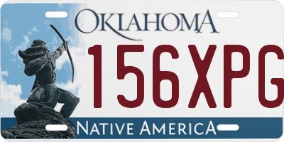 OK license plate 156XPG