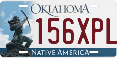 OK license plate 156XPL